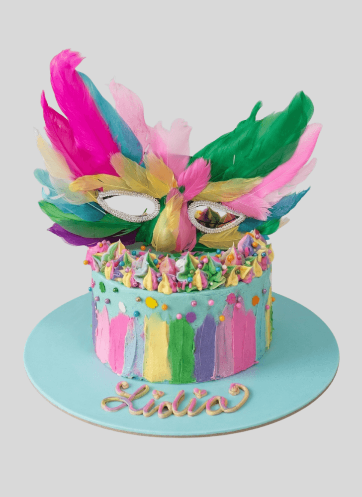 Fine Mardi Gras Cake