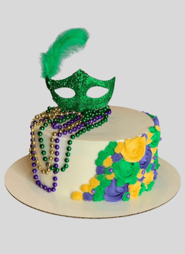 Refined Mardi Gras Cake