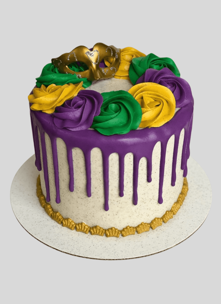 Superb Mardi Gras Cake
