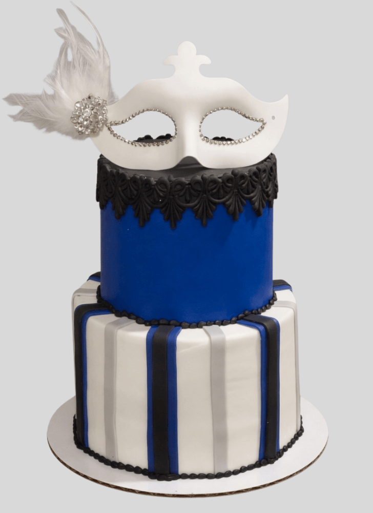 Wonderful Mardi Gras Cake Design