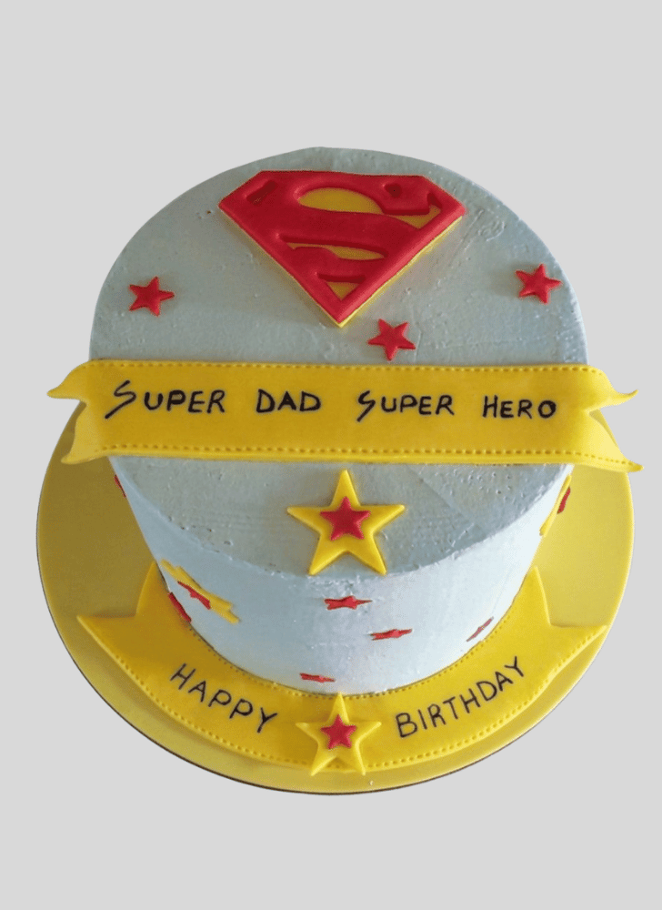 Adorable Superdad Cake