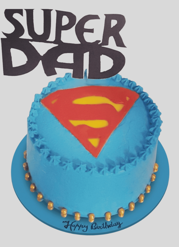Cute Superdad Cake