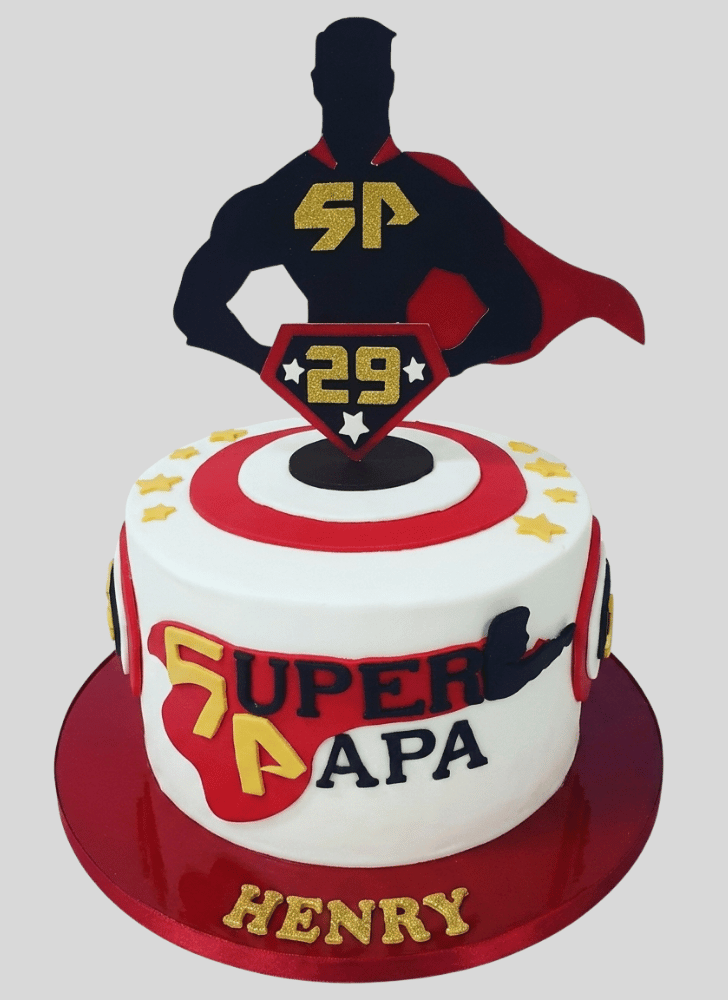 Fetching Superdad Cake