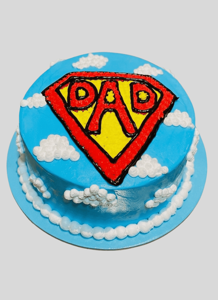 Lovely Superdad Cake Design