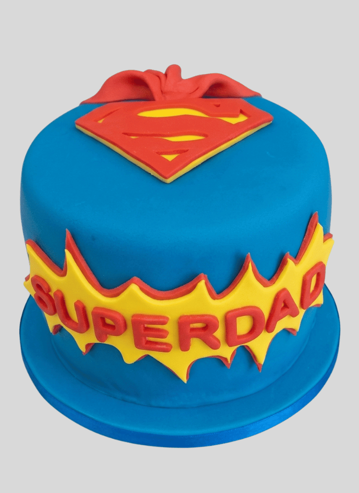 Magnetic Superdad Cake