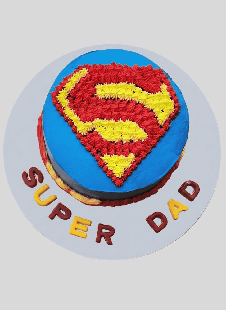 Pleasing Superdad Cake