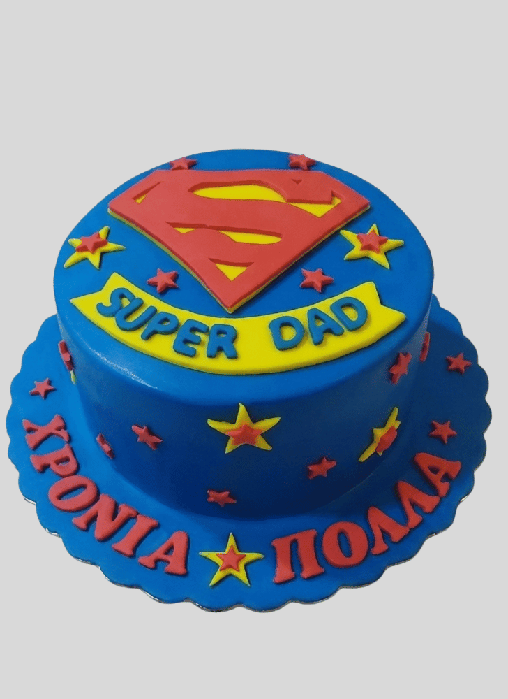 Pretty Superdad Cake