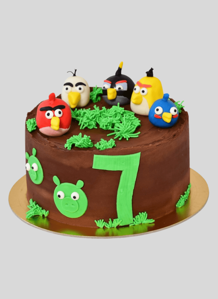 Classy Angry Birds Cake
