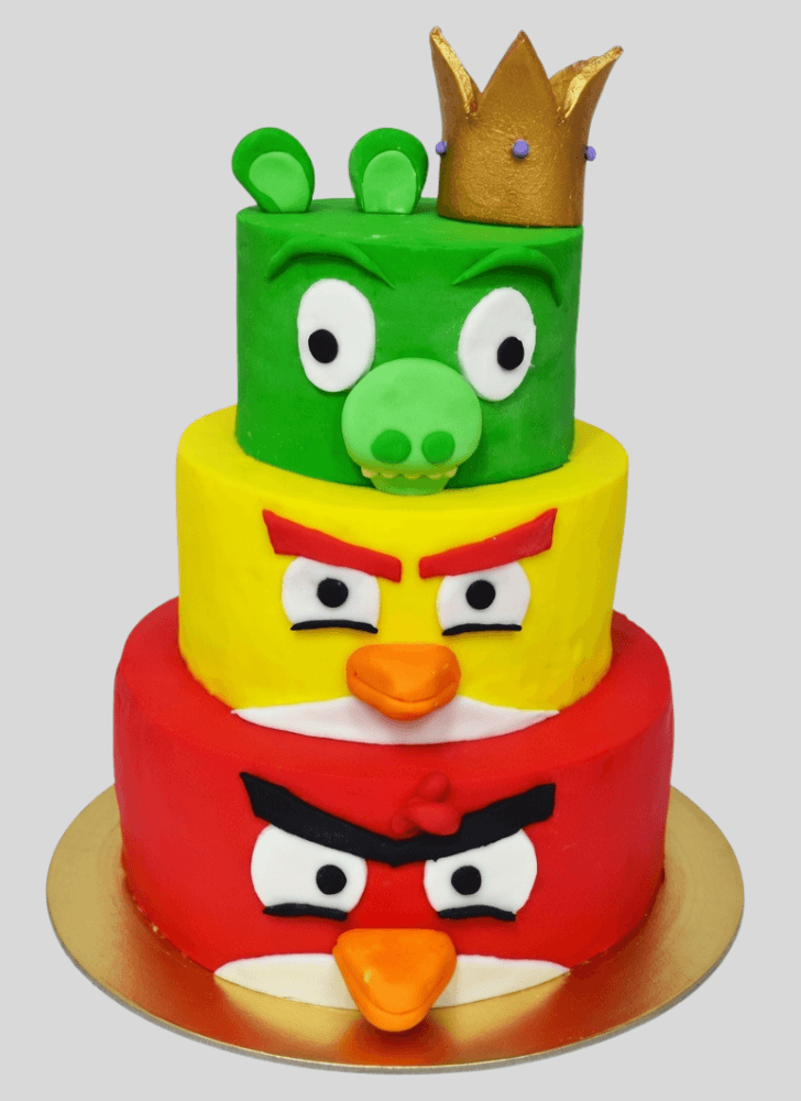Cute Angry Birds Cake