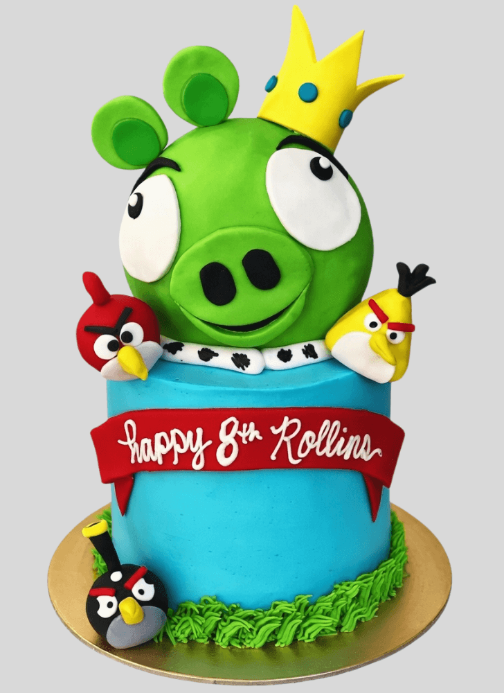 Delicate Angry Birds Cake