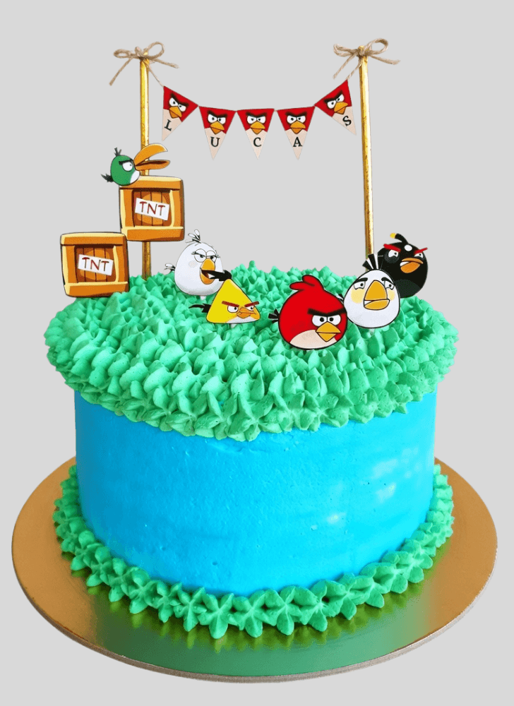 Elegant Angry Birds Cake