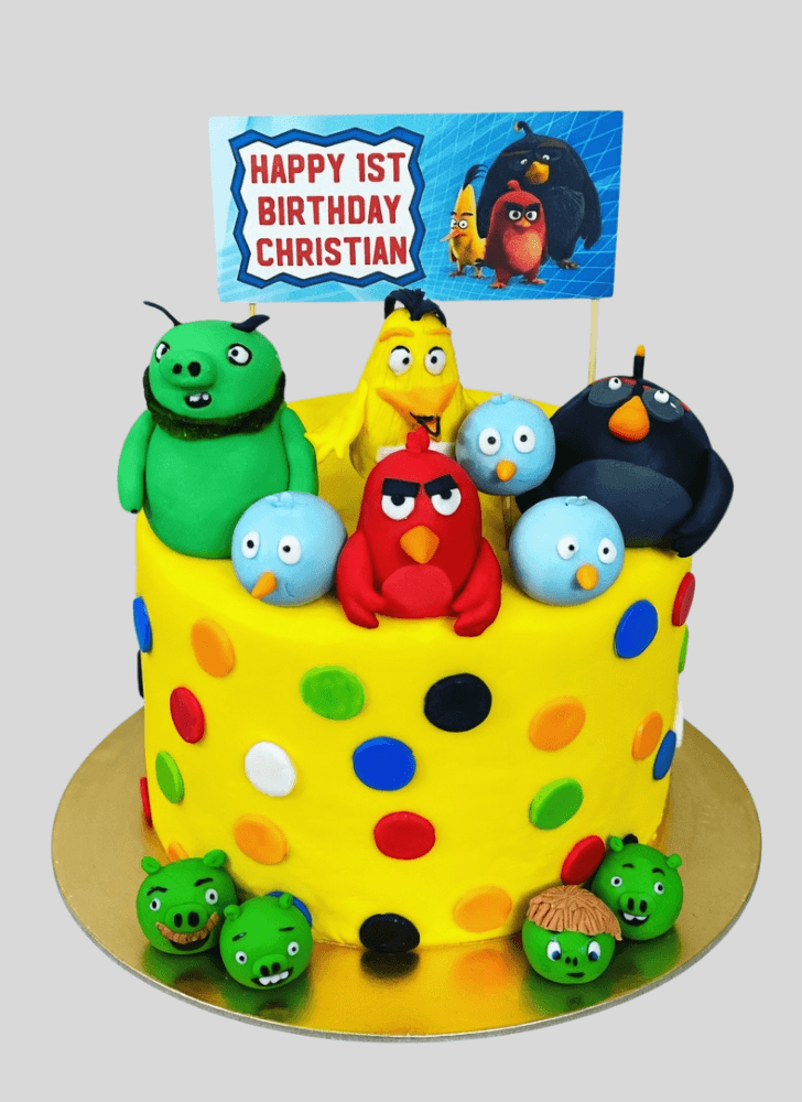 Fine Angry Birds Cake