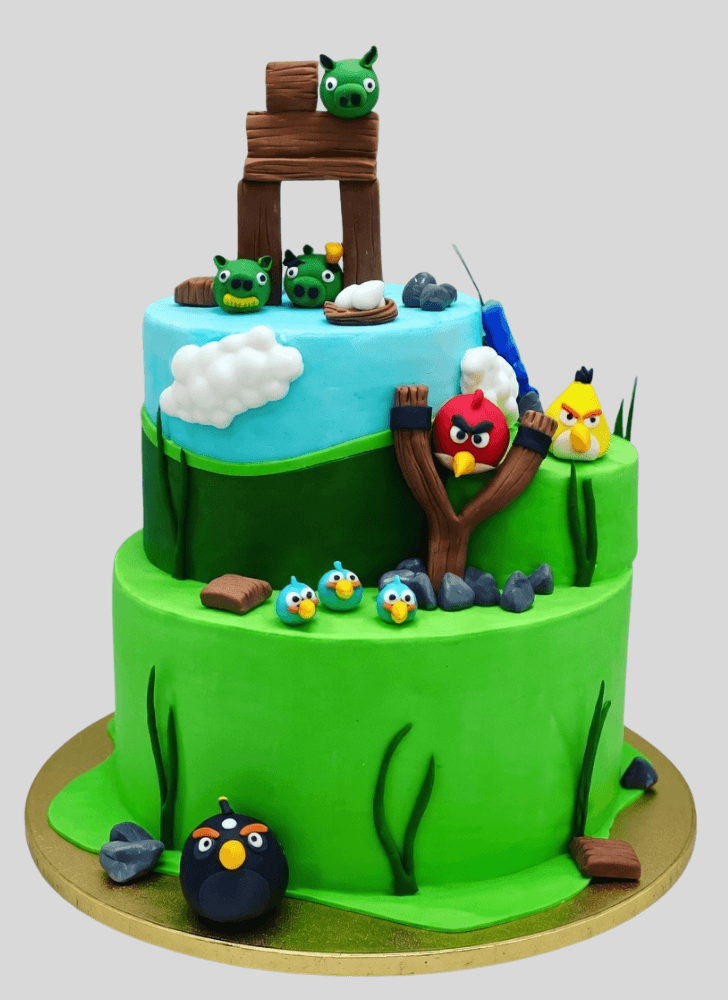 Magnetic Angry Birds Cake