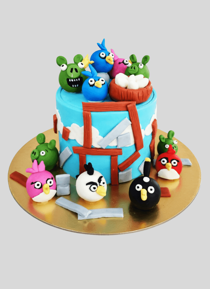 Marvelous Angry Birds Cake