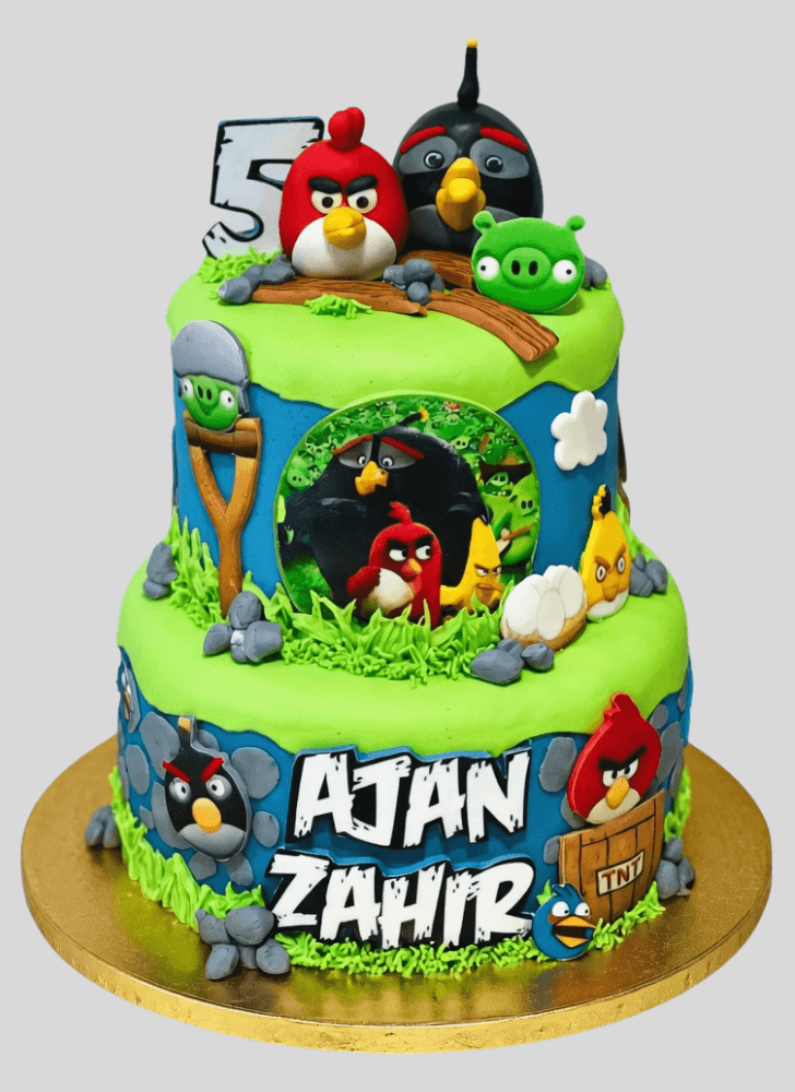 Nice Angry Birds Cake