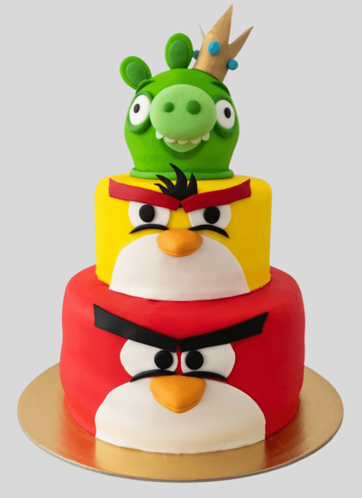 Refined Angry Birds Cake