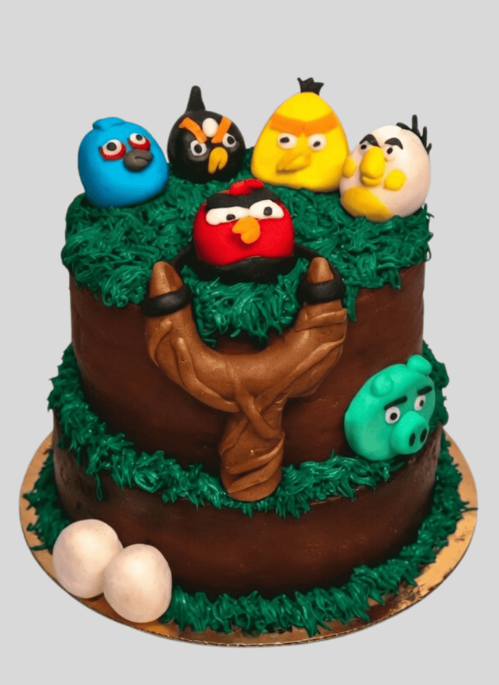 Slightly Angry Birds Cake