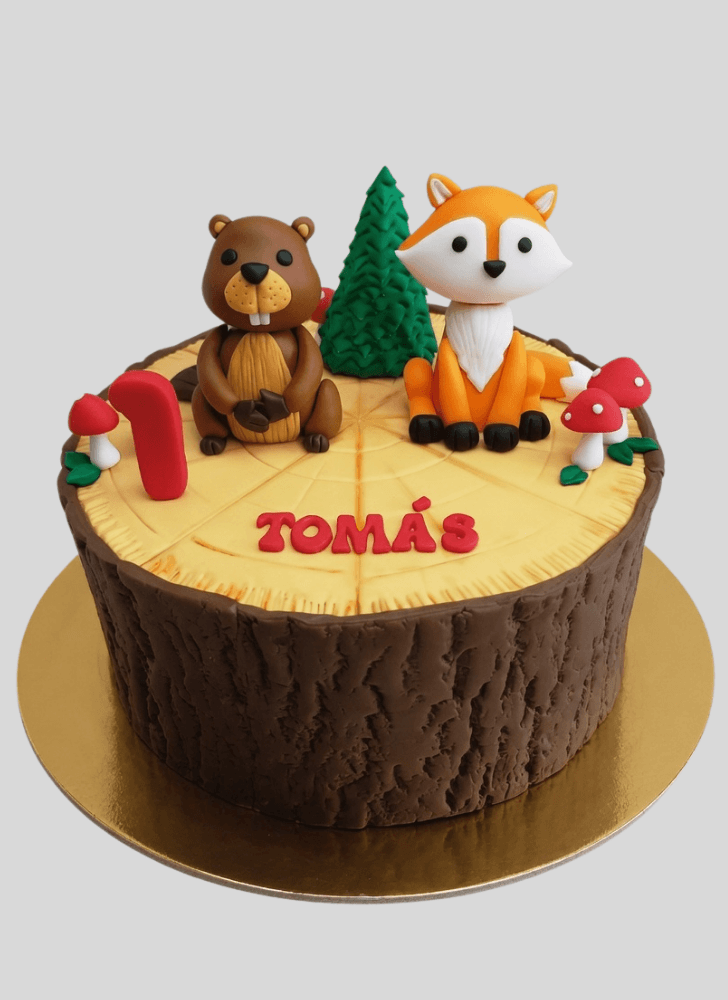 Adorable Beaver Cake
