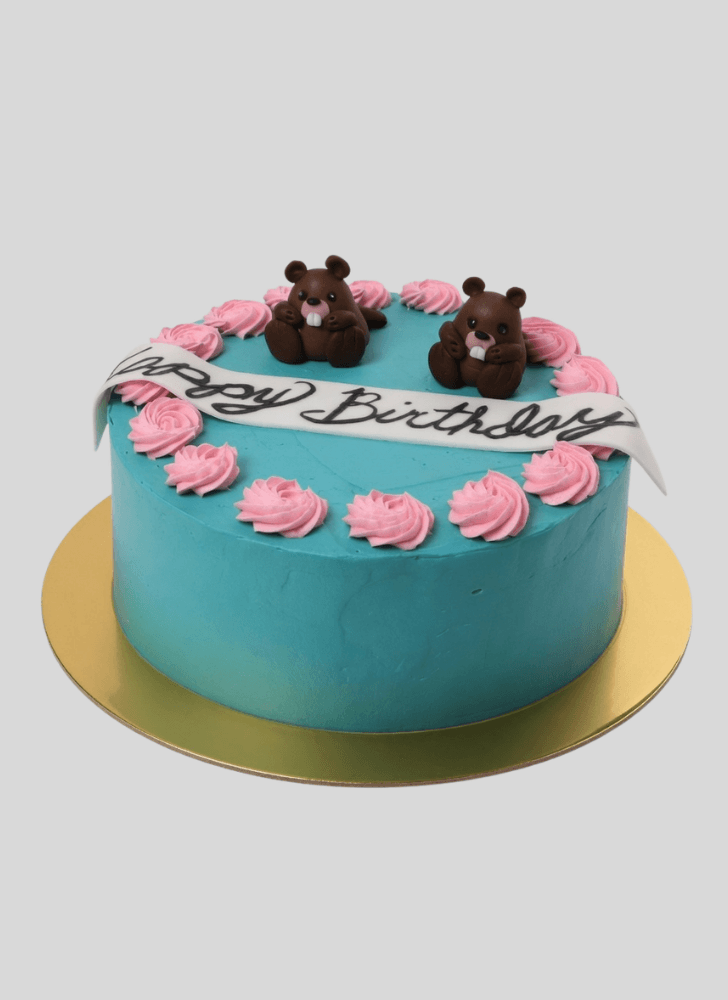 Classy Beaver Cake