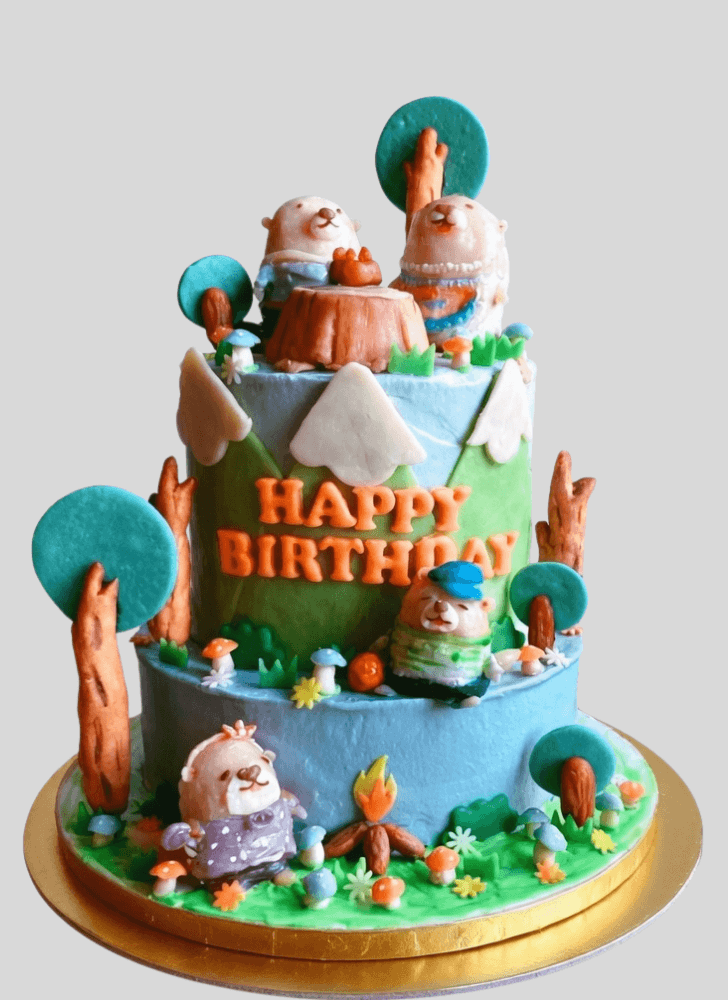 Graceful Beaver Cake