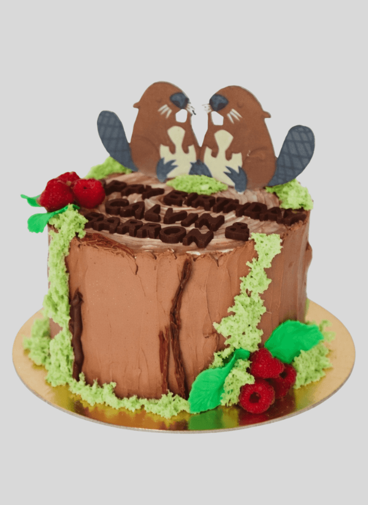 Handsome Beaver Cake