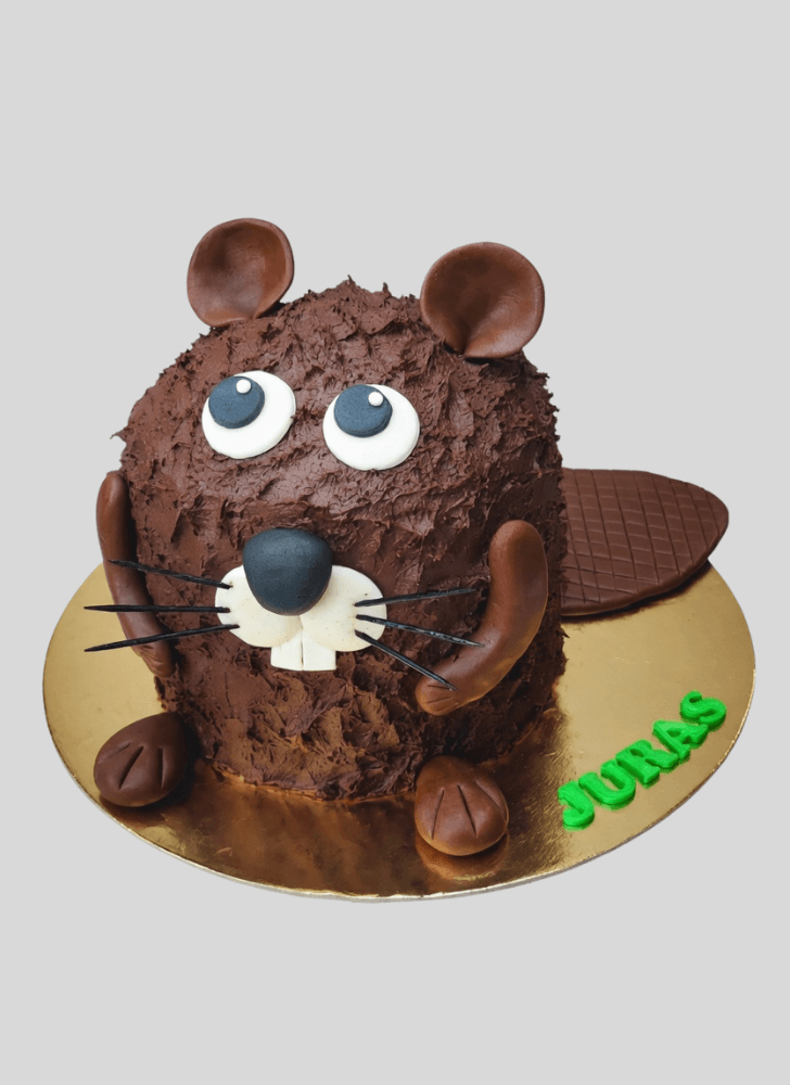 Inviting Beaver Cake