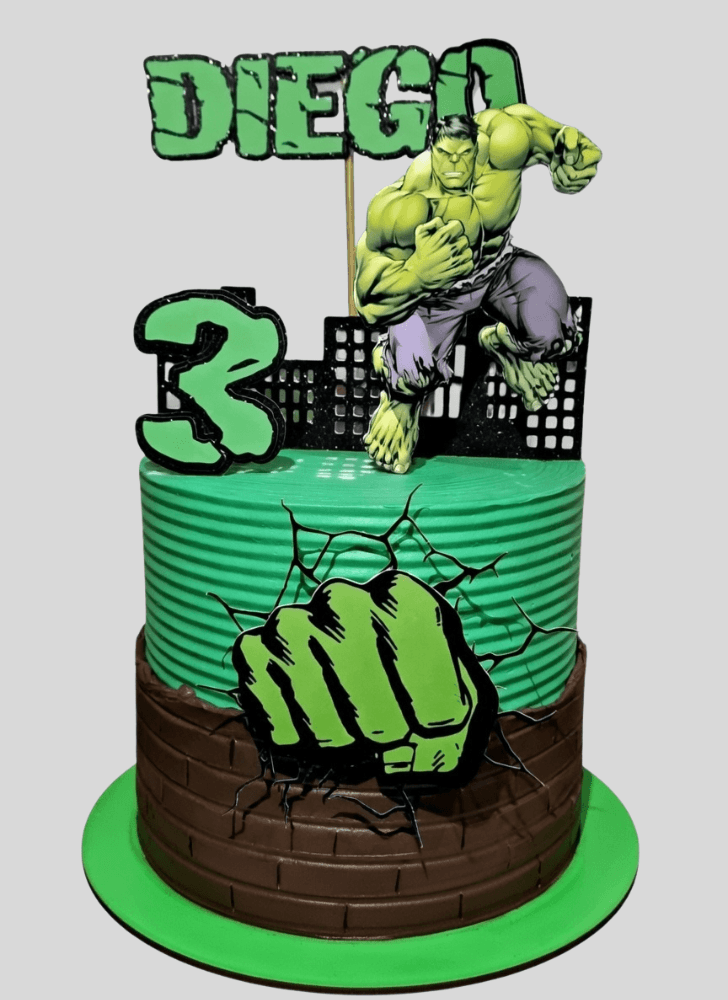 Magnetic Bruce Banner Cake