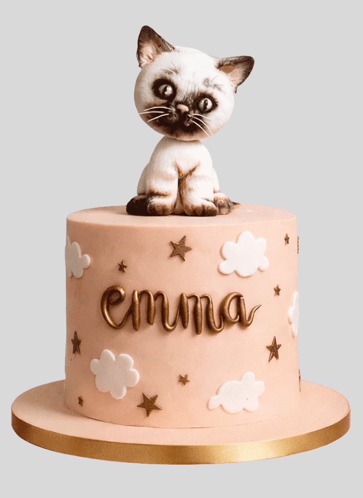 Elegant Kitten Cake