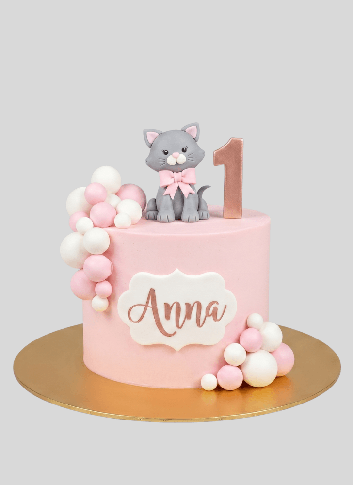 Graceful Kitten Cake