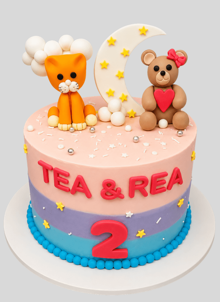 Lovely Kitten Cake Design