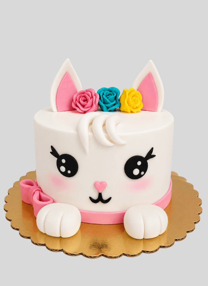 Pleasing Kitten Cake