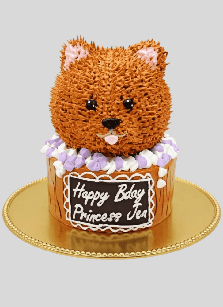 Charming Pomeranian Cake
