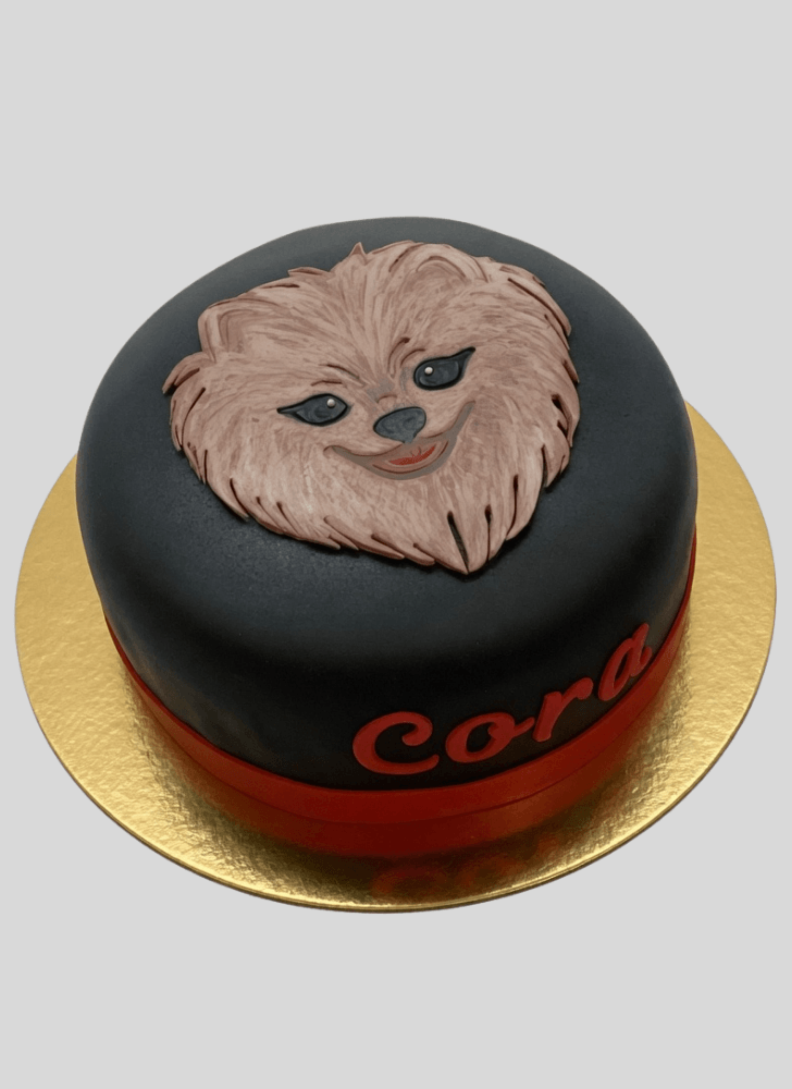 Fetching Pomeranian Cake