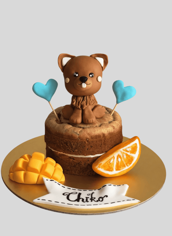Resplendent Pomeranian Cake