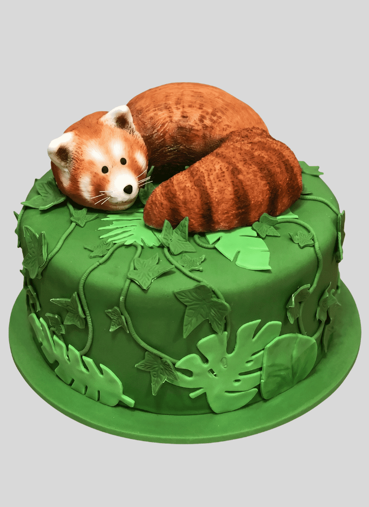 Bewitching Red Panda Cake