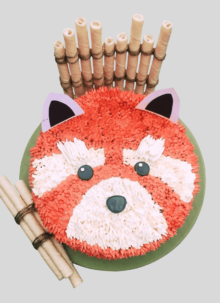Captivating Red Panda Cake