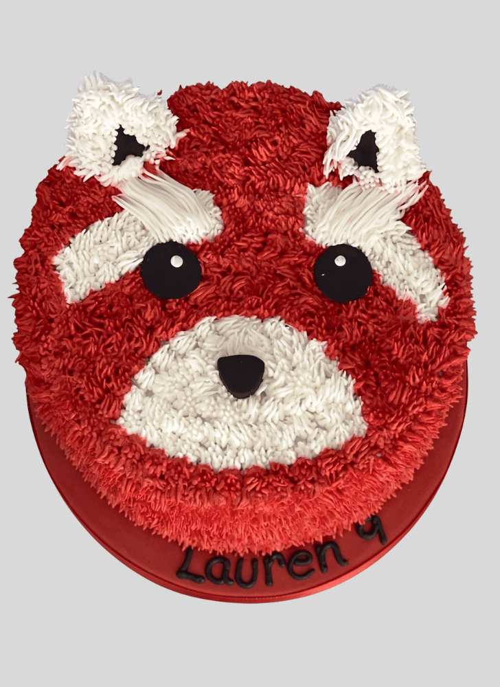 Charming Red Panda Cake