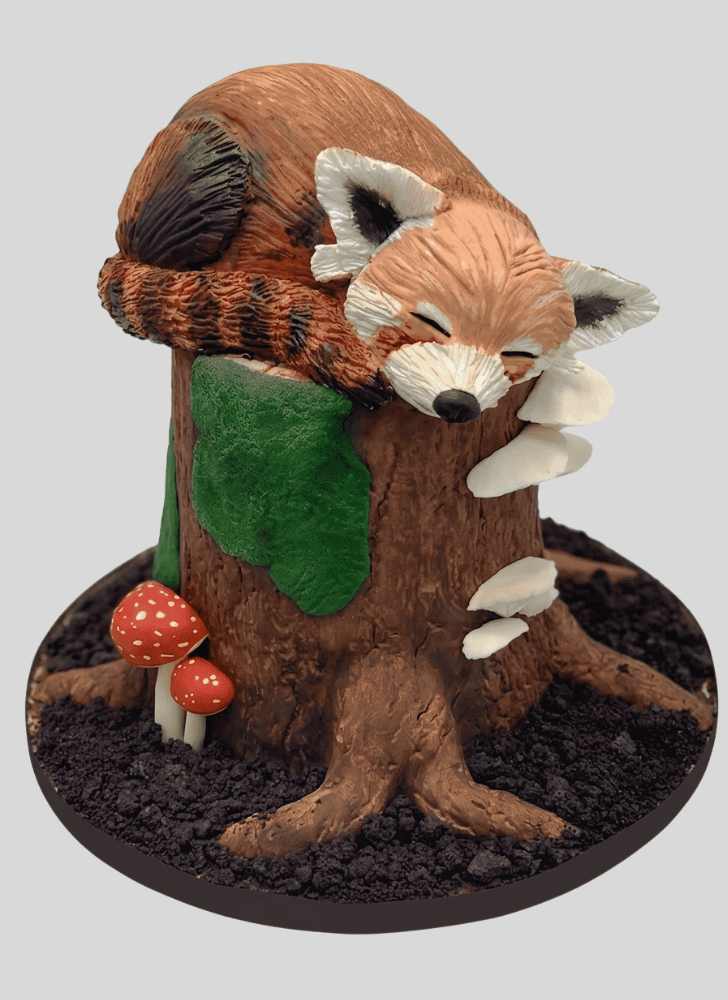 Cute Red Panda Cake