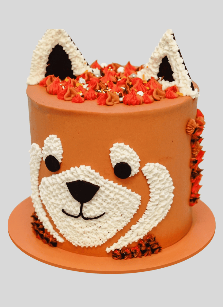 Dazzling Red Panda Cake