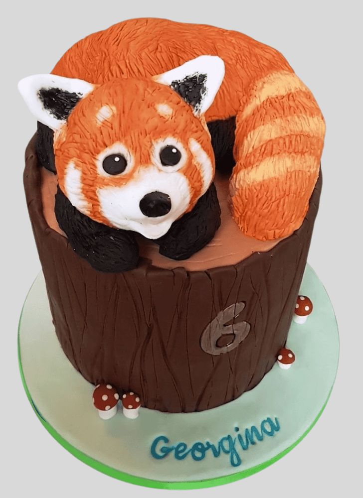 Divine Red Panda Cake