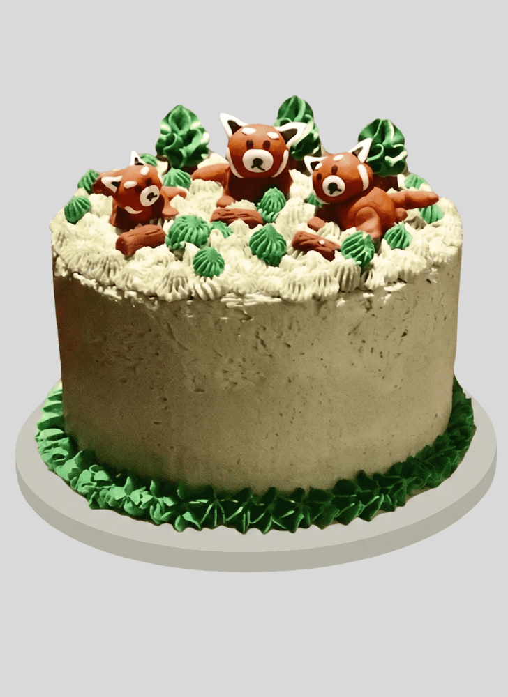 Enthralling Red Panda Cake
