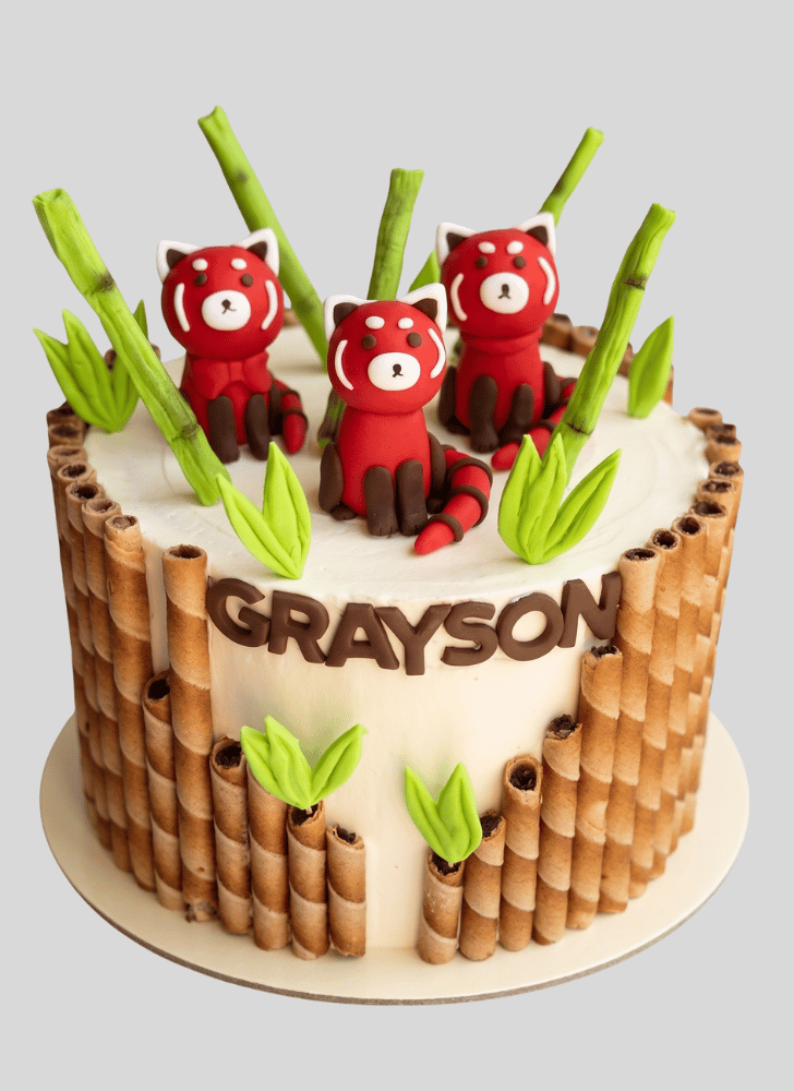 Fine Red Panda Cake