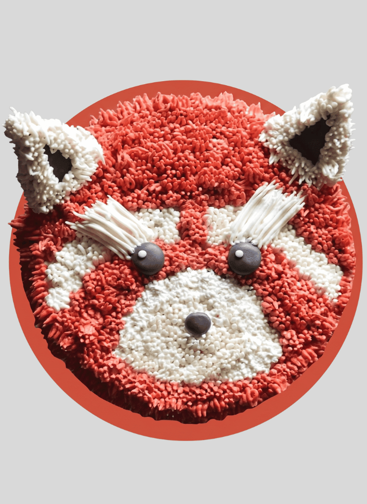 Graceful Red Panda Cake