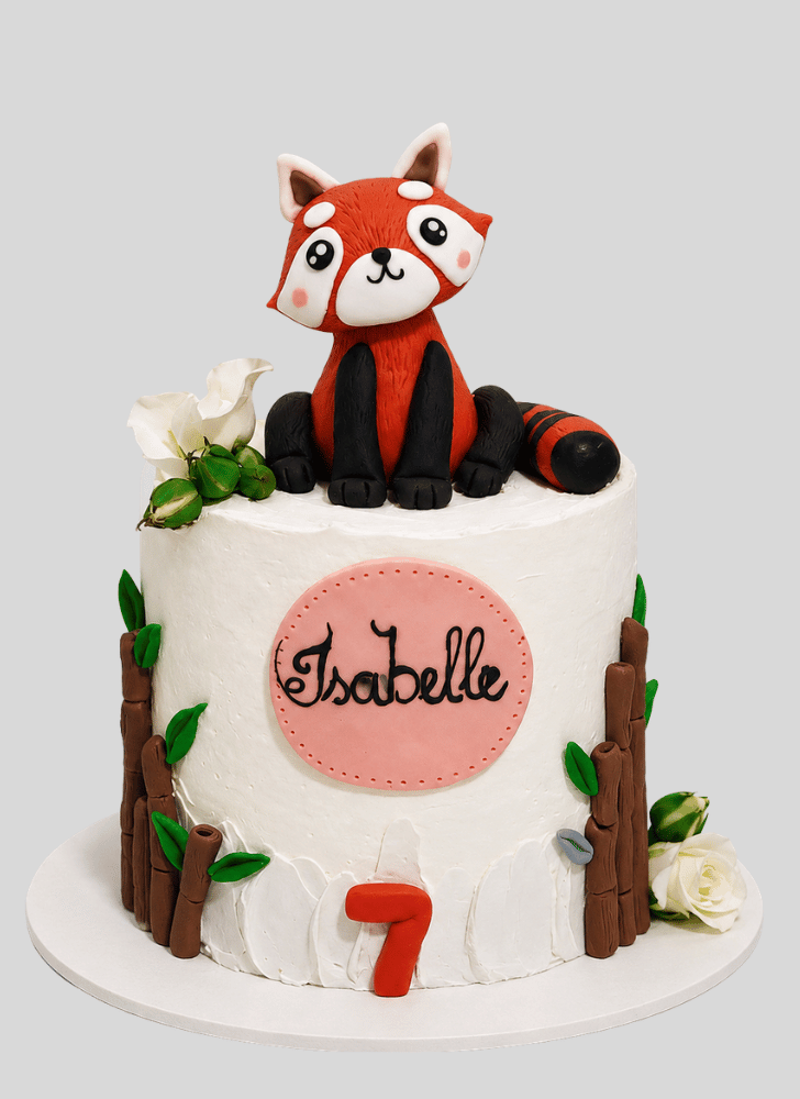 Handsome Red Panda Cake