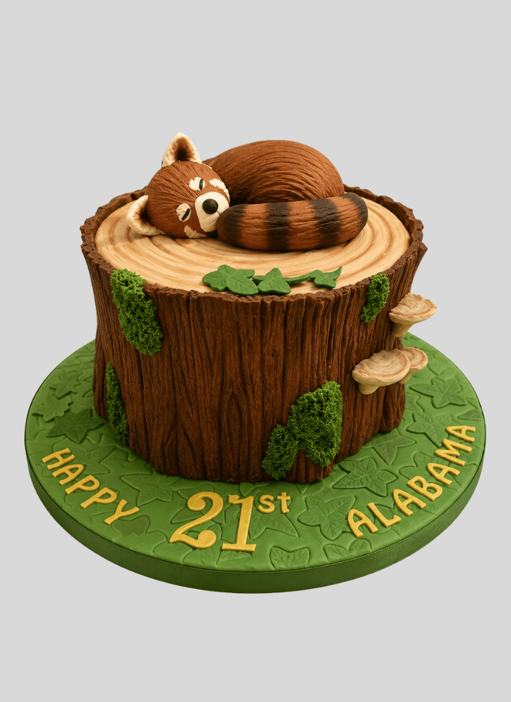 Magnetic Red Panda Cake