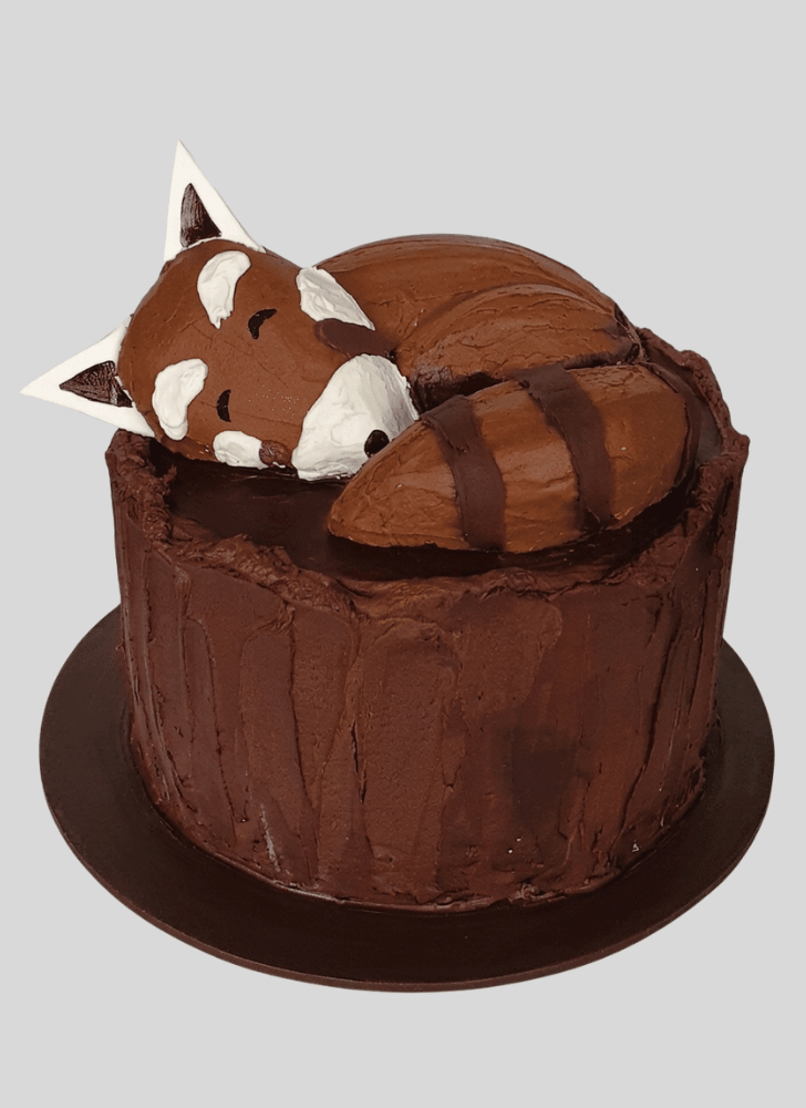 Mesmeric Red Panda Cake