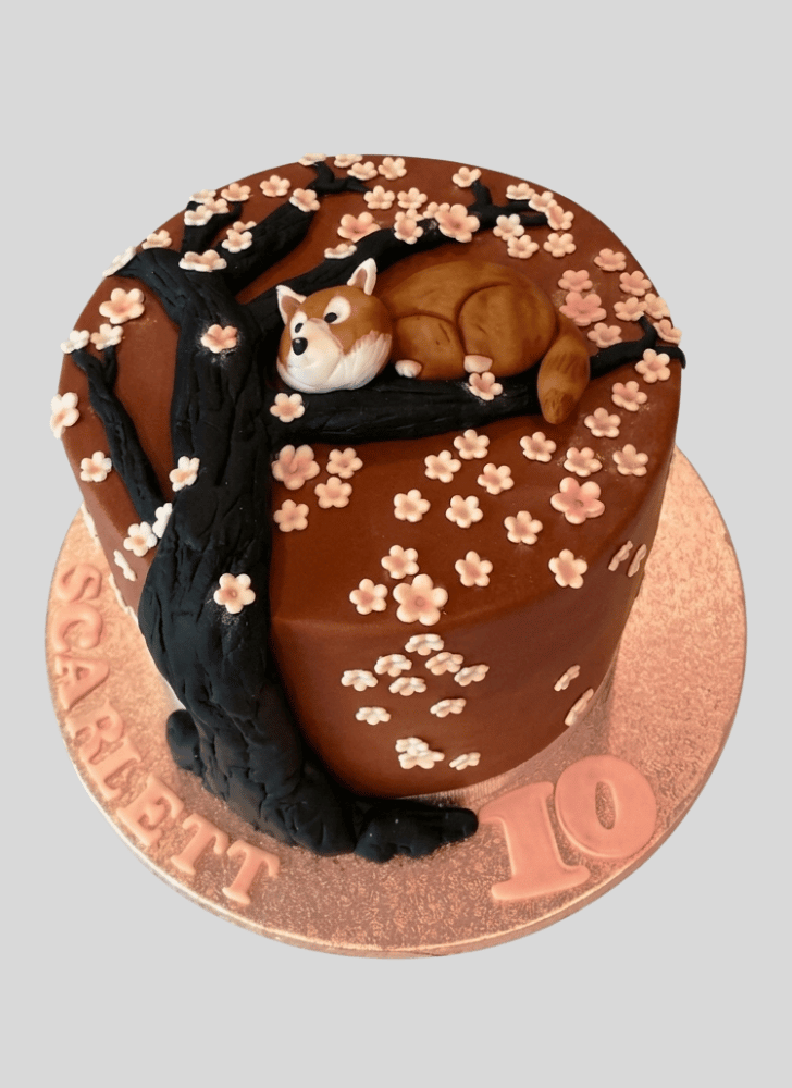Nice Red Panda Cake
