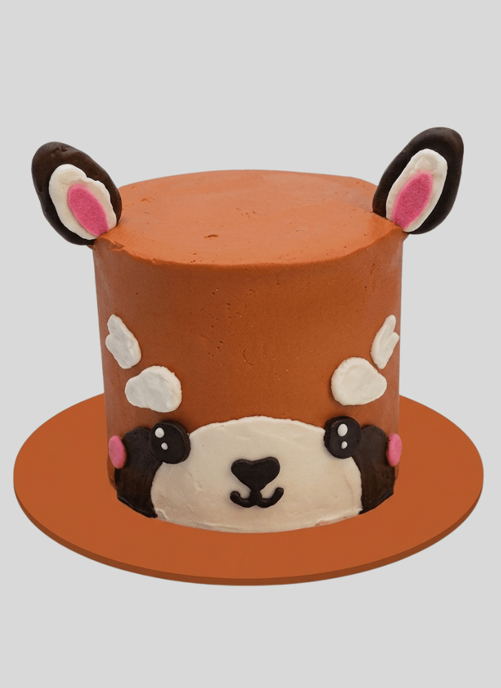 Pleasing Red Panda Cake