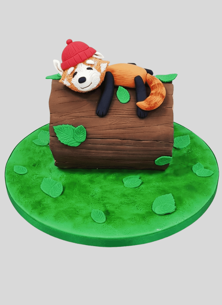 Pretty Red Panda Cake