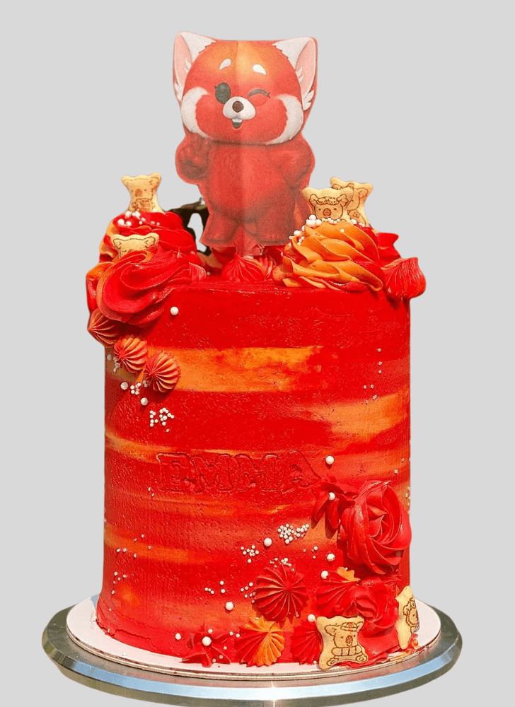 Refined Red Panda Cake